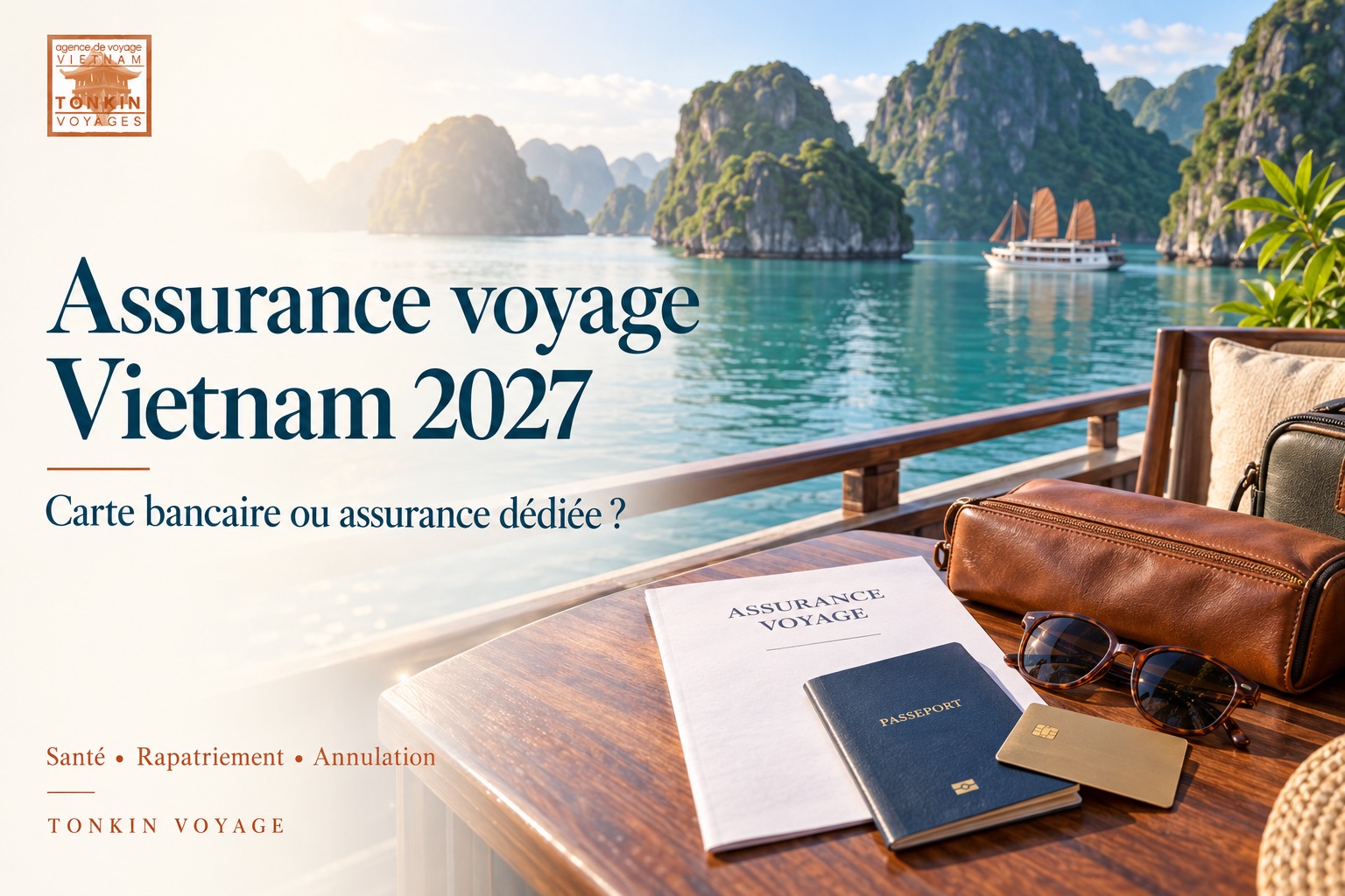 Assurance Voyage Vietnam 2027 carte bancaire ou assurance d&eacute;di&eacute;e  conseils et devis avec Tonkin Voyage